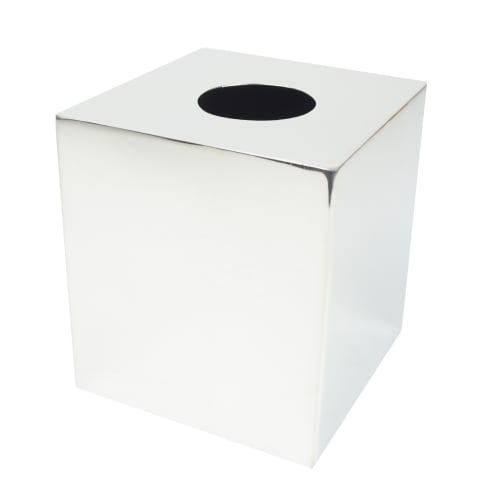 Stainless Steel Tissue Box Cover, Silver